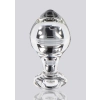Szklany korek analny Brilliant Star ToyJoy przezroczysty 9 cm