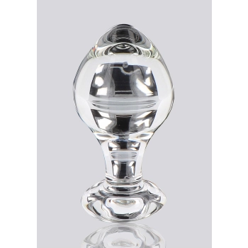 Szklany korek analny Brilliant Star ToyJoy przezroczysty 9 cm