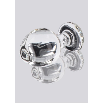 Szklany korek analny Brilliant Star ToyJoy przezroczysty 9 cm