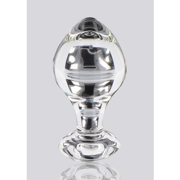 Szklany korek analny Brilliant Star ToyJoy przezroczysty 9 cm
