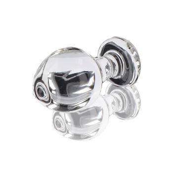 Szklany korek analny Brilliant Star ToyJoy przezroczysty 9 cm