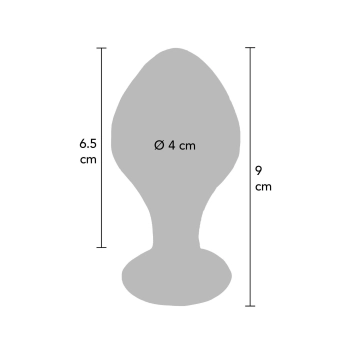 Szklany korek analny Brilliant Star ToyJoy przezroczysty 9 cm