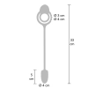 Pierścień wibrujący Thria Ultimate Couple Climaxer ToyJoy 33 cm