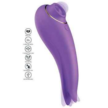 Stymulator Xocoon SalsaTap fioletowy silikonowy IPX6