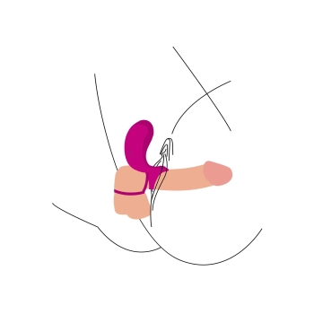 Couples Stimulator Ring Fuchsia