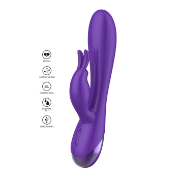 Wibrator króliczek Xocoon Unlimited Love fioletowy 19 cm