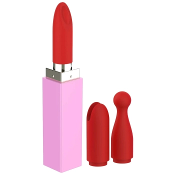 Wibrator szminka Xocoon Sealed With A Kiss różowy 11 cm USB