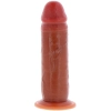 Silicone Foreskin Dong 19 cm Caramel skin tone