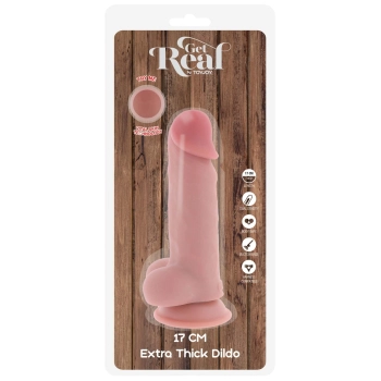 Dildo realistyczne grube dual density ToyJoy TPE 17 cm