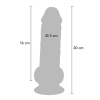 Dildo realistyczne grube Dual Density ToyJoy 20 cm