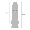 Dildo realistyczne dual density ToyJoy TPE 25 cm