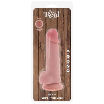 Dildo realistyczne dual density ToyJoy TPE 25 cm