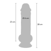 Dildo dual density ToyJoy TPE 28 cm