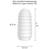 Masturbator TPE żeberkowy ToyJoy HERO Medium biały