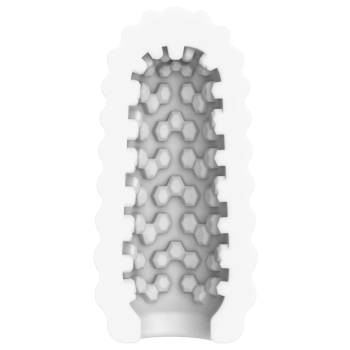 Masturbator TPE żeberkowy ToyJoy HERO Medium biały