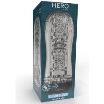 Clear Blast Vacuum Stroker Transparent