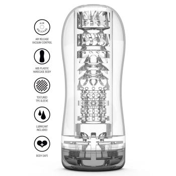 Clear Blast Vacuum Stroker Transparent