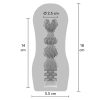 Masturbator próżniowy ToyJoy HERO przezroczysty 18 cm