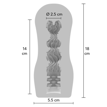 Masturbator próżniowy ToyJoy HERO przezroczysty 18 cm