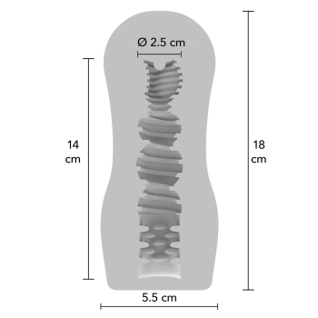 Masturbator próżniowy ToyJoy Hero przezroczysty 18 cm
