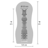 Masturbator próżniowy ToyJoy Hero przezroczysty 18 cm
