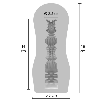 Masturbator próżniowy ToyJoy Hero przezroczysty 18 cm