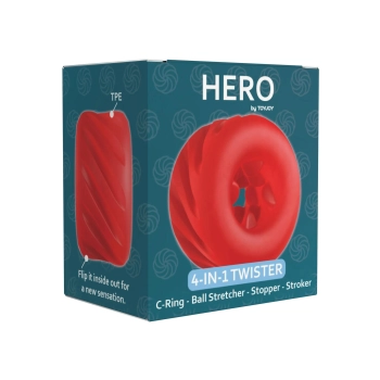 Pierścień 4 w 1 ToyJoy Hero elastyczny