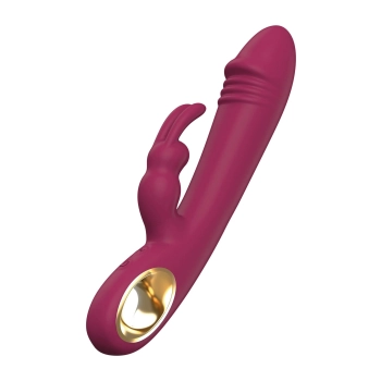 Wibrator króliczek Taygeta silikonowy fuksja USB 21 cm