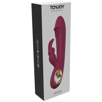 Wibrator króliczek Taygeta silikonowy fuksja USB 21 cm