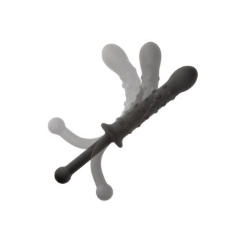 Elastyczna sonda koralikowa silikonowa Calexotics czarna 25,5cm