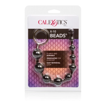 Kulki analne X10 Beads Calexotics czarny 28 cm