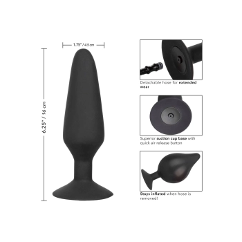 Korek analny pompowany silikonowy Colt XXXL czarny 16 cm