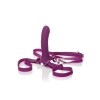 Wibrator do strap on Calexotics Me2 Rumbler fioletowy USB 16,5 cm