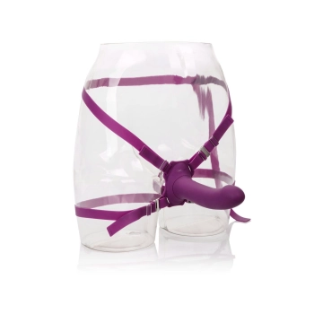 Wibrator do strap on Calexotics Me2 Rumbler fioletowy USB 16,5 cm