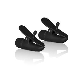 Wibrujące klamry na sutki Nipplettes Calexotics czarne 7 cm