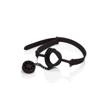 Knebel silikonowy Scandal z zatyczką Calexotics czarny 61 cm