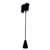 Scandal Feather Crop Black