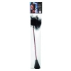 Scandal Feather Crop Black