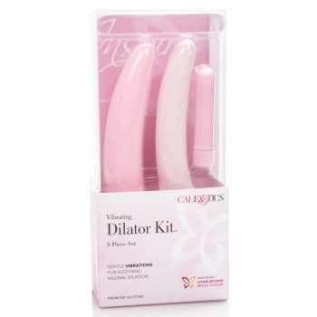 Vibrating Dilator 3pcs Set Pink