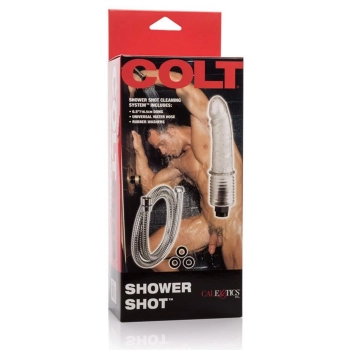 Dildo prysznicowe Colt Shower Shot przezroczyste 16.5 cm