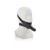 Knebel z lateksowym dildem The Accommodator czarny 14 cm z wibracją