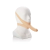 Knebel z wibrującym dildem latexowym Accommodator jasny 14 cm