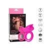 Pierścień wibrujący silikonowy Calexotics Dual Clit Flicker różowy