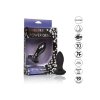 Wibrujący plug analny Calexotics Petite Crystal Probe czarny 9.5 cm