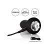 Wibrujący plug analny Calexotics Petite Crystal Probe czarny 9.5 cm