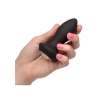 Wibrujący plug analny Calexotics Petite Crystal Probe czarny 9.5 cm