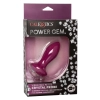 Silikonowy plug wibrujący Power Gem fioletowy 95 cm