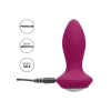 Silikonowy plug wibrujący Power Gem fioletowy 95 cm