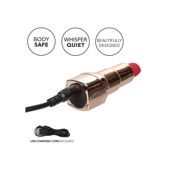Wibrator mini Calexotics Hide Play szminka czerwona USB 7.5 cm