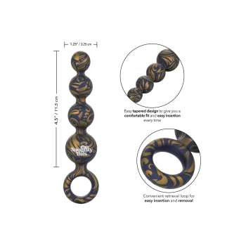 Koraliki analne silikonowe Calexotics fioletowe 11,5 cm